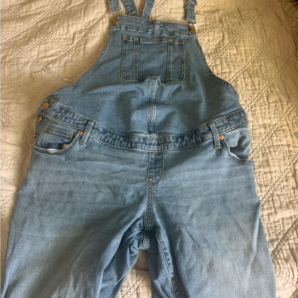 Isabel Maternity by Ingrid & Isabel Light Blue Denim Maternity Overalls